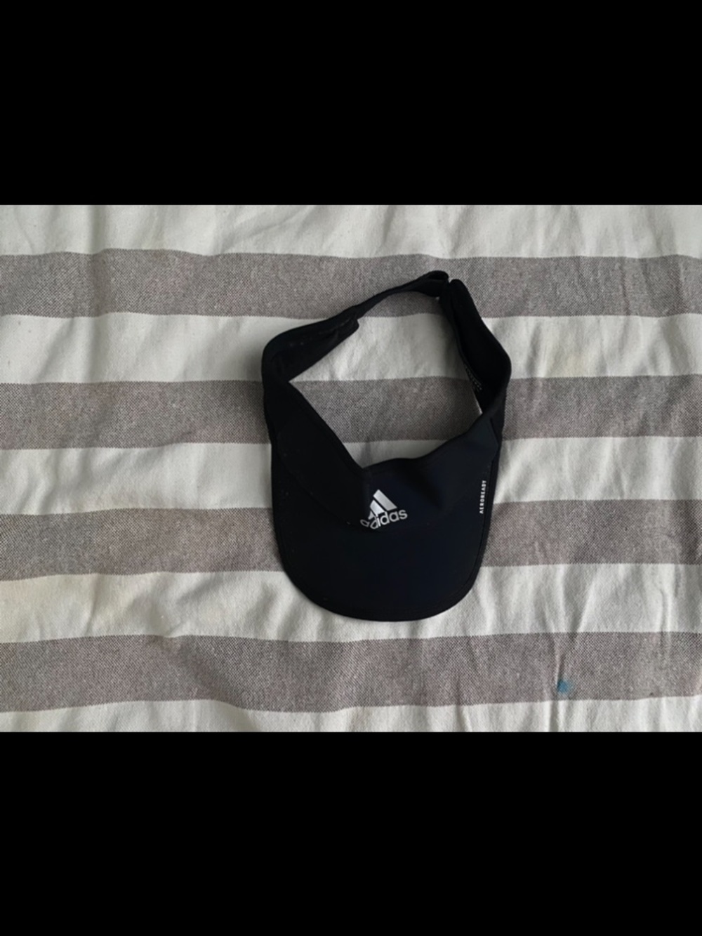 Adidas’s Black Visor with White Logo - Picture 3 of 3